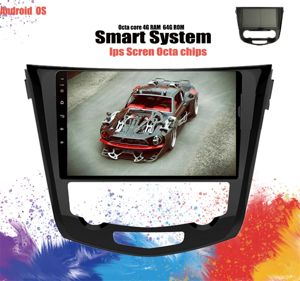 10 1 &quotIPS Octa Core 4G Android 0 6G RAM 128G ROM автомобильный DVD плеер Caplay радио GPS Glonass для Nissan Qashqai X