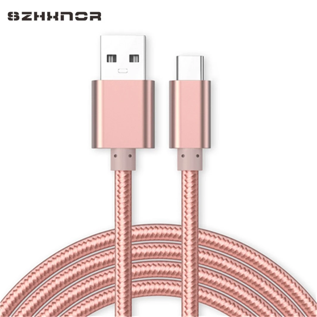 Usb type C быстрое зарядное устройство usb для samsung s8 Wileyfox Swift 2 Plus sony Xperia XA1 htc U12 U11 10 EVO Nexus 5X6 P Oneplue LG V30 - Тип штекера: pink cable
