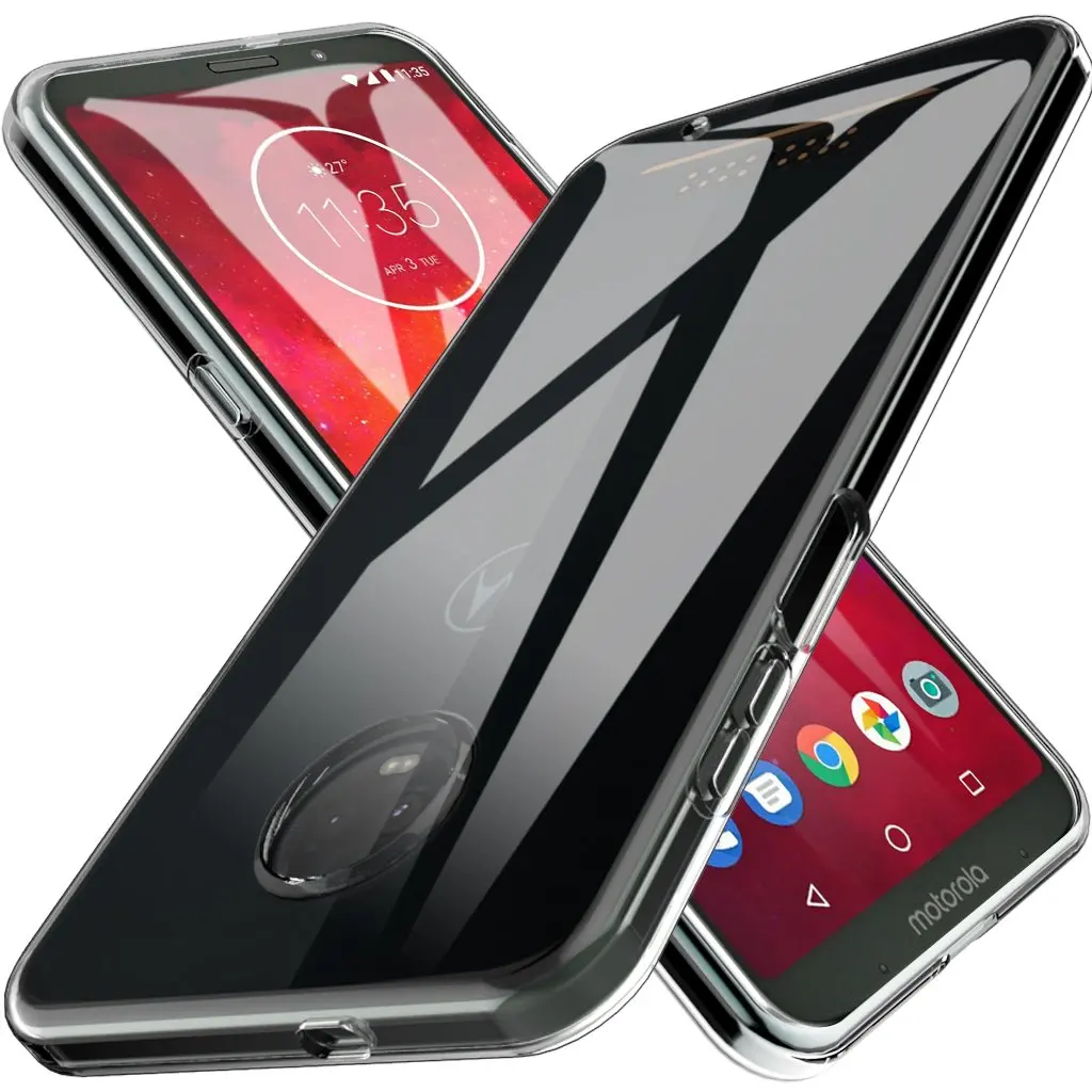 Ультратонкий прозрачный защитный чехол из ТПУ для Motorola Moto C E4 Z3 P30 Plus Play One Power Vision