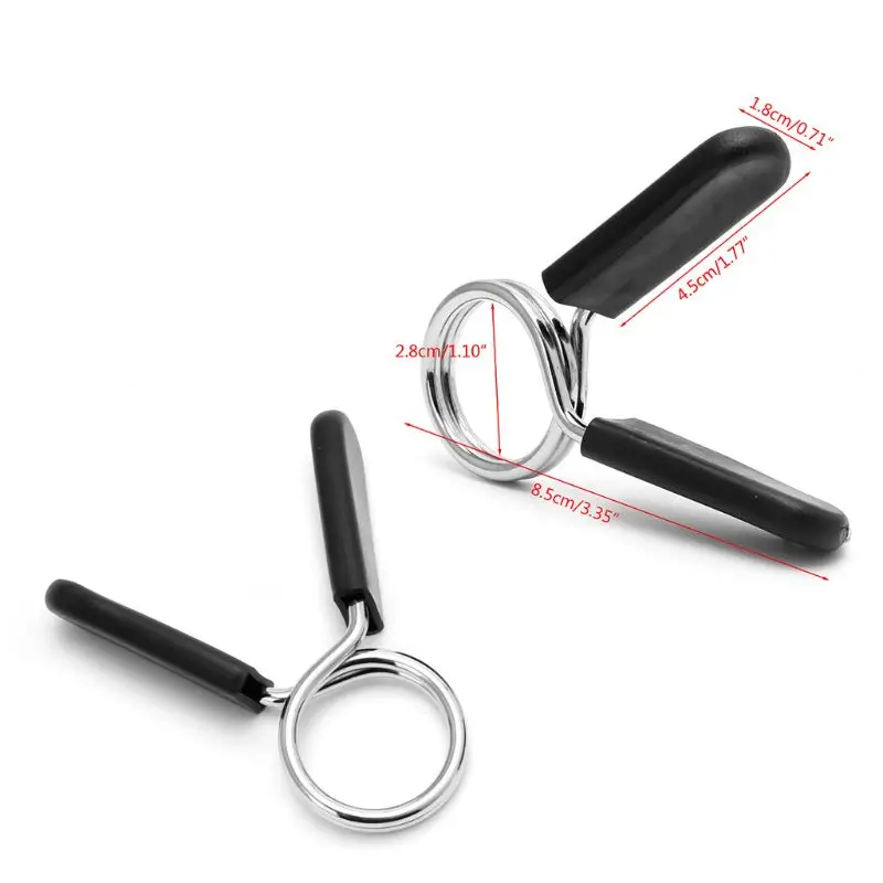 

2Pcs 28mm Barbell Gym Weight Lifting Bar Dumbbell Lock Clamp Spring Collar Clips
