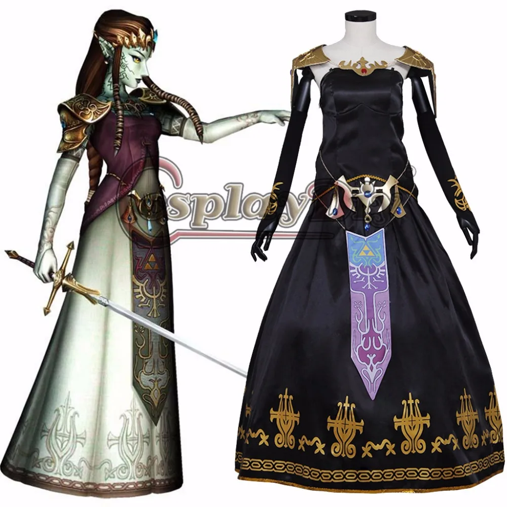 Cosplaydiy Legend of Zelda Twilight Princess Cosplay Dress