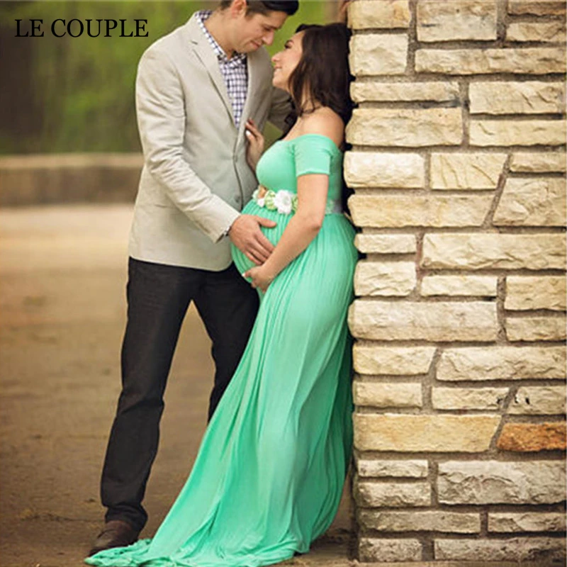 Le Couple Stretchy Cotton Matenrity Photography Props Dress Slash Neck Cotton Jersey Maternity Photo Shoot Maxi Dresses Le Couple Stretchy Cotton Matenrity Photography Props Dress Slash Neck Cotton Jersey Maternity Photo Shoot Maxi Dresses
