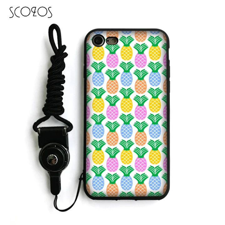 Scozos ананас Силиконовые ТПУ чехол для телефона мягкий iPhone X 5 5S SE 6 S 7 8 плюс # na143 |