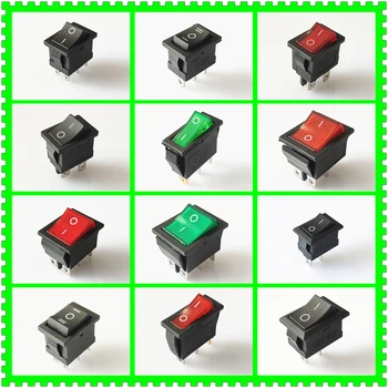 

SPST KCD 3PIN 6PIN On/Off Square Rocker Switch DC AC 16A/250V Car Dash Dashboard Plastic Switch Dropshipping Free Shipping