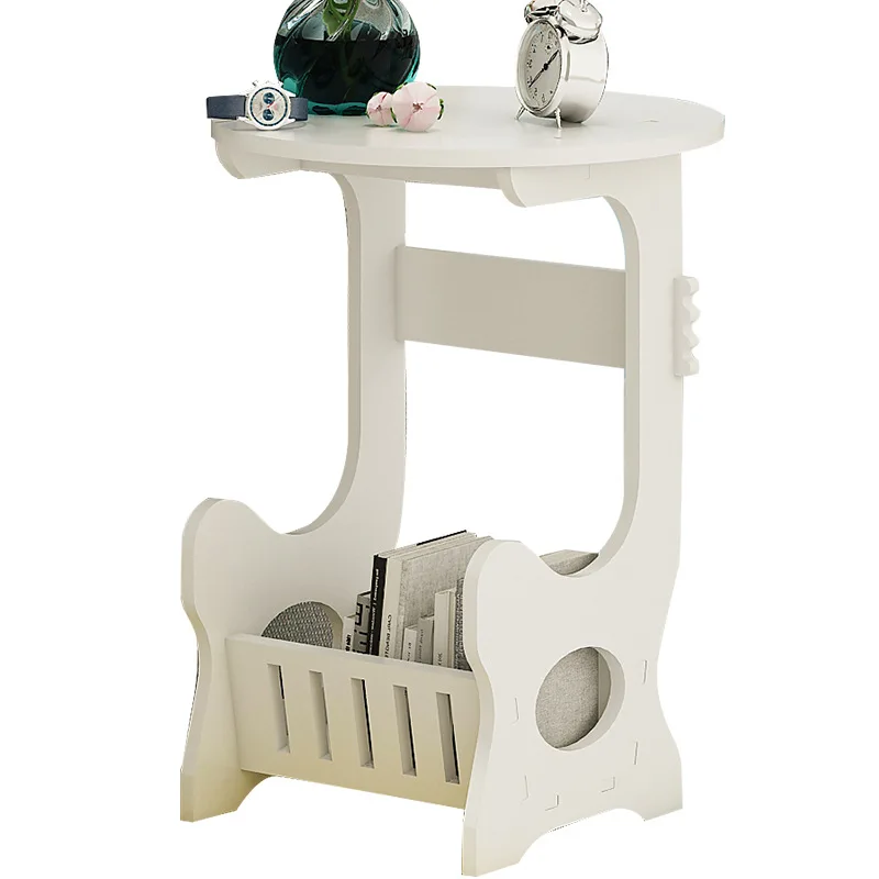 White WPC Board Coffee Table Minimalist Living room floor-standing telephone stand Sofa Side Table Side Tables Furniture