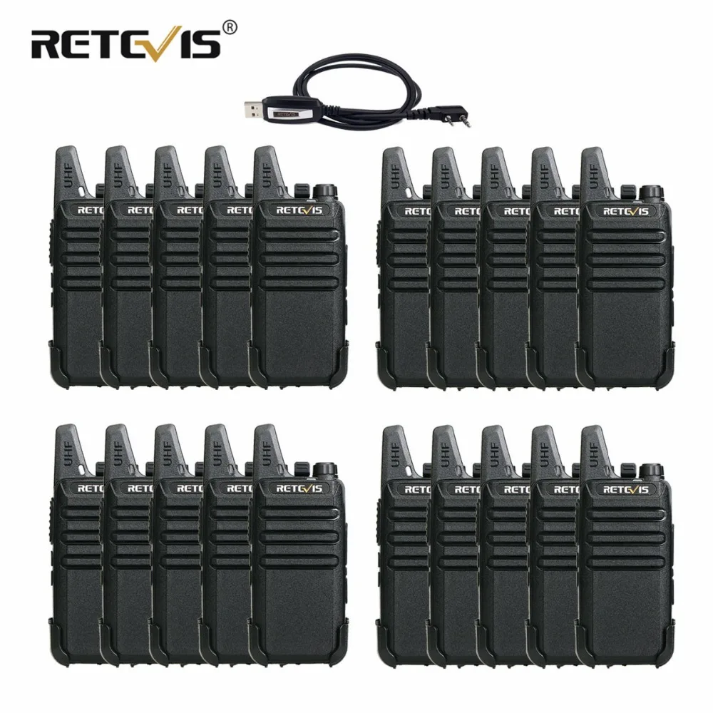 20pcs Retevis RT22 Mini Walkie Talkie 2W UHF VOX Scan CTCSS/DCS Monitor TOT Frequency Portable Radio Set Handy Walkie-Talkie RU 20pcs Retevis RT22 Mini Walkie Talkie 2W UHF VOX Scan CTCSS/DCS Monitor TOT Frequency Portable Radio Set Handy Walkie-Talkie RU
