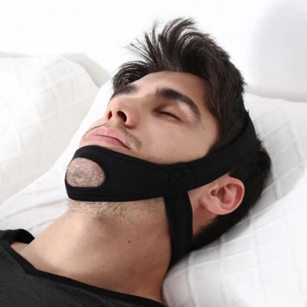 

Bedroom Anti Snoring Chin Straps Mouth Guard Stop Bruxism Solutions Breathing Snore Stopper For Quiet Sleeping Pillow Accessorie
