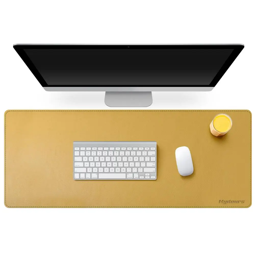 

Mydours 95*40cm Office Desk Mat Gaming Mouse Pad Soft Comfort PU Leather Keyboard Pad Large Waterproof PC Laptop Game Mousepad