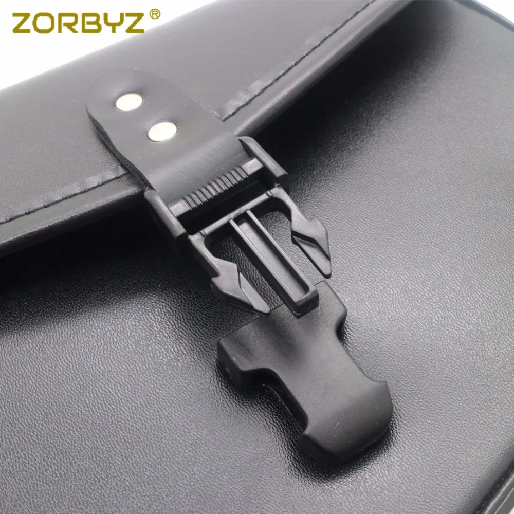ZORBYZ мотоциклетная сумка черная из искусственной кожи для багажа Harley Sportster XL 883 Hugger
