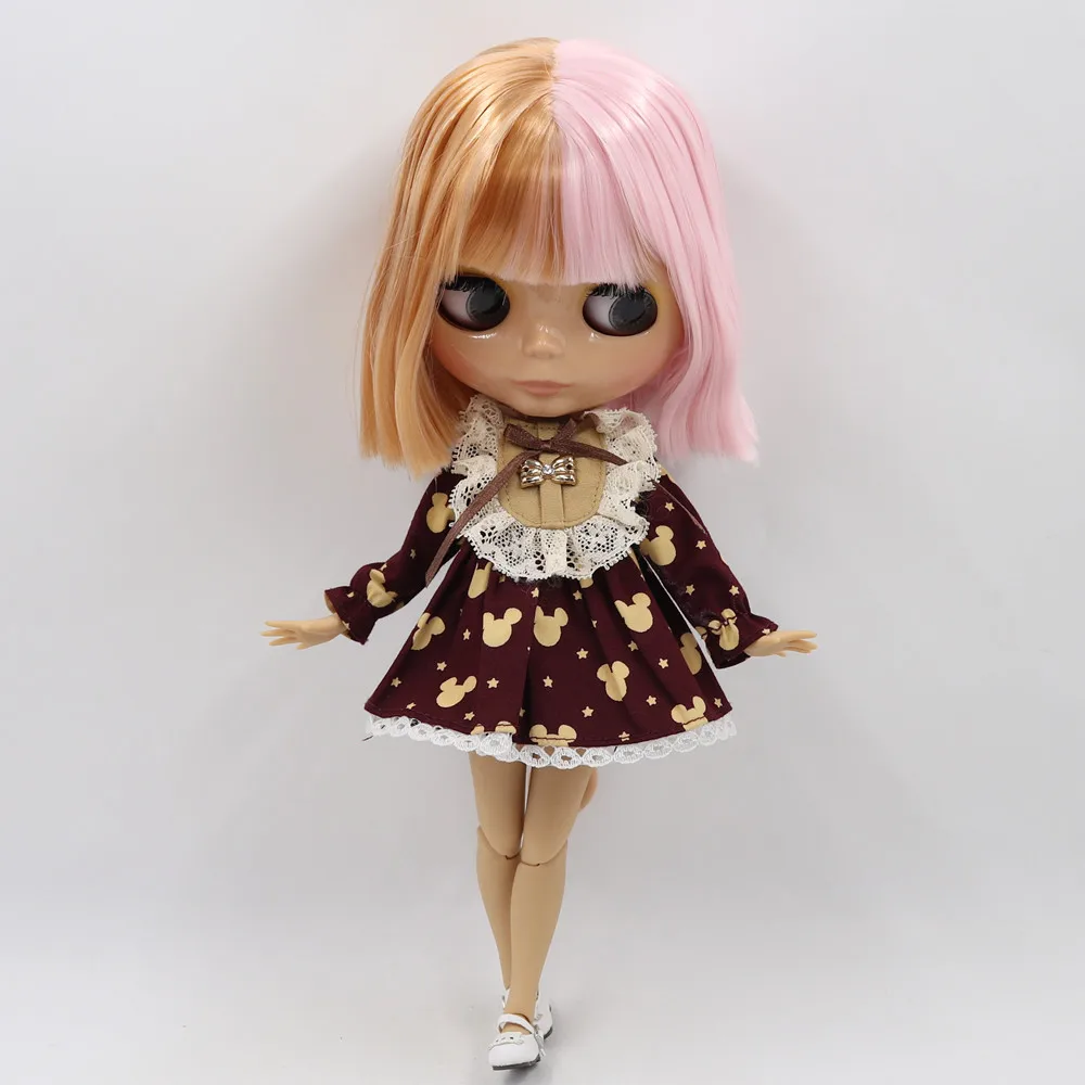 Ледяная фабрика blyth кукла NO. BL2240/2352 индивидуальные обнаженные куклы с розовыми смешанными светлыми волосами jiont body для 1/6 BJD кукла для девочки подарок