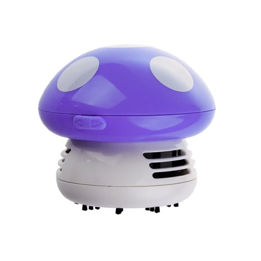 

High Quality Small Dust Cleaner Easy to use Mushroom Corner Office Desktop Keyboard Cleaning Cleaner Battery Powed Random Color