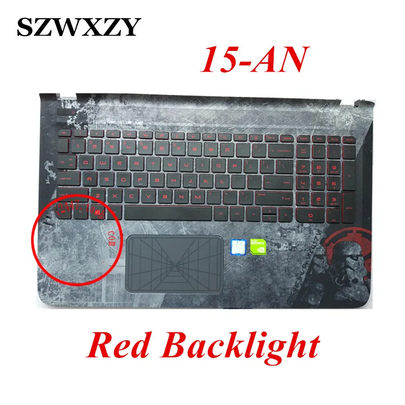 

For HP 15-AN 15-AN005TX 15-AK002TX Star Wars Special Edition 836884-001 Laptop Palmrest keyboard Backlight Touchpad US Layout