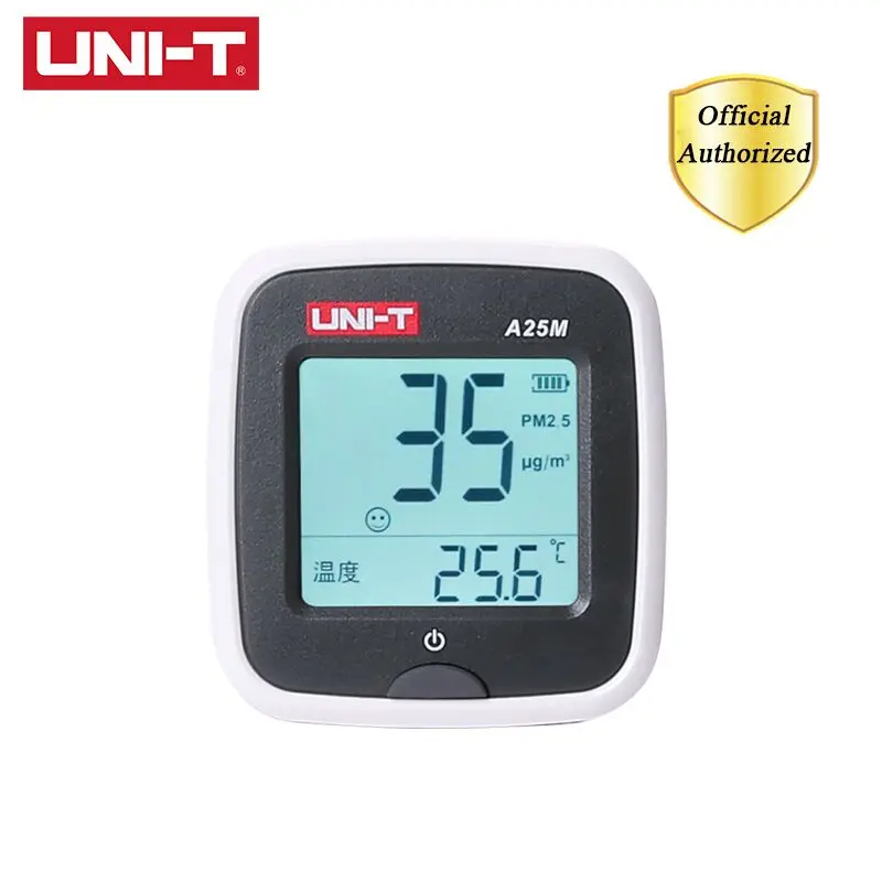 

UNI-T A25M PM2.5 Testers Air Quility Measurement 0~500ug Cubic Meters Auto Range Overload Indicate Input Battery