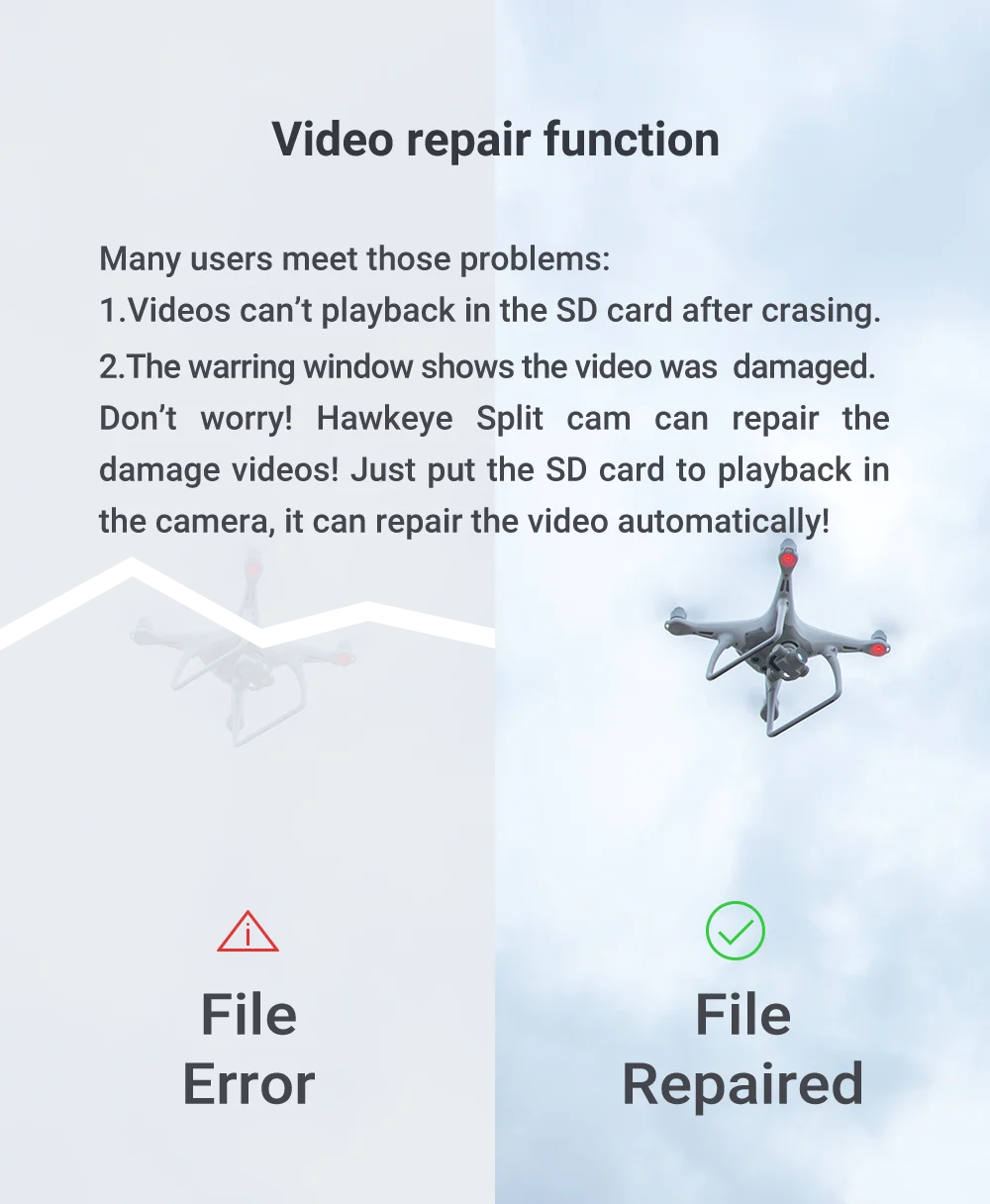Hawkeye Firefly Сплит 4K 160 градусов HD Запись DVR Мини FPV камера WDR одноплатная Встроенная камера с микрофоном для радиоуправляемого дрона