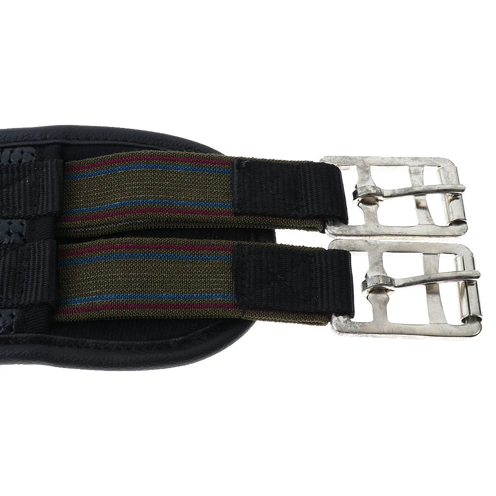 2019 New Hot Selling Padded Equestrian Non Slide Horse Girth with Strap Pony Belly Cinch Buckle 120cm Horse Girth with Strap 