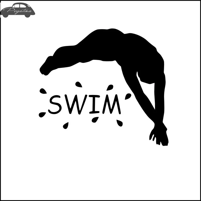 Pegatina Swim Sticker Swimming Car Decal Posters Vinyl Wall Boat Yacht