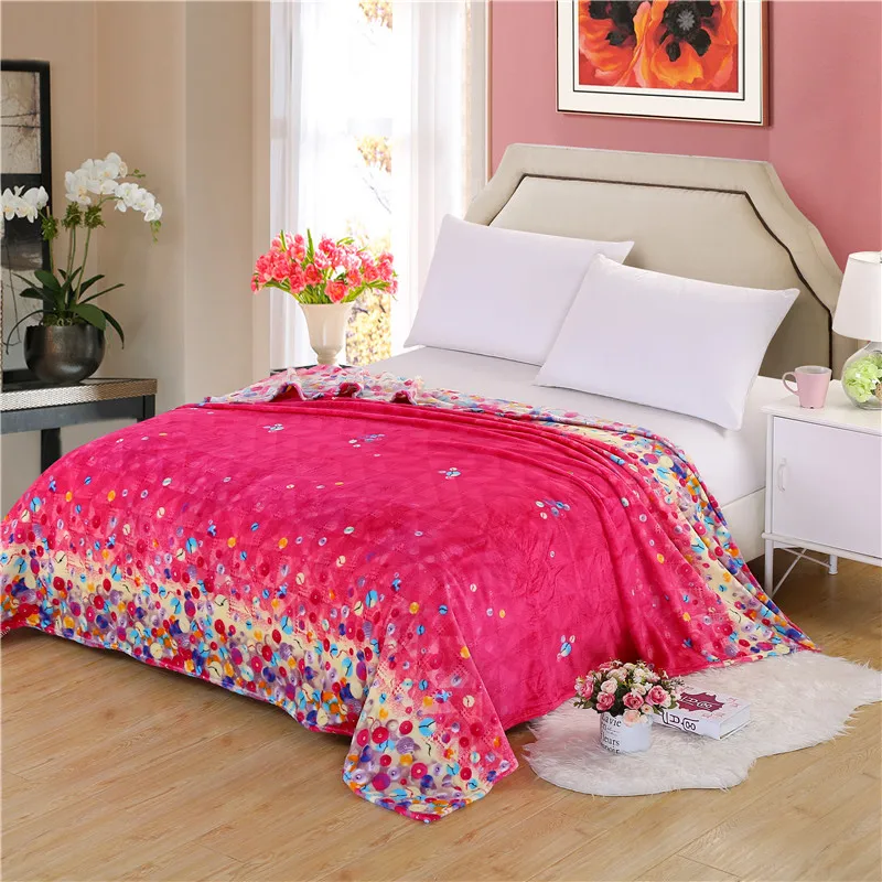 

Modern Style Fresh And Natural New Pattern Blanket Multi-Color Optional Large 230x250cm Household Items Blanket