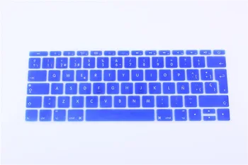 

Spanish Silicone Keyboard Cover Skin for Macbook New Pro 13" A1708 (2016 No Touch Bar) for Mac 12" A1534 Euro Layout