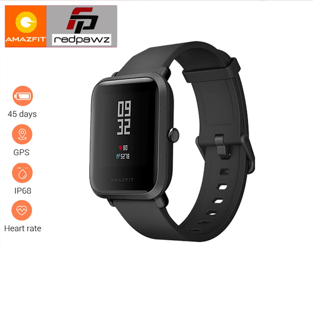 HUAMI Amazfit Смарт-часы Youth Bip BIT PACE Lite 32g Ультра-светильник с экраном 1,2" Водонепроницаемый gps компас