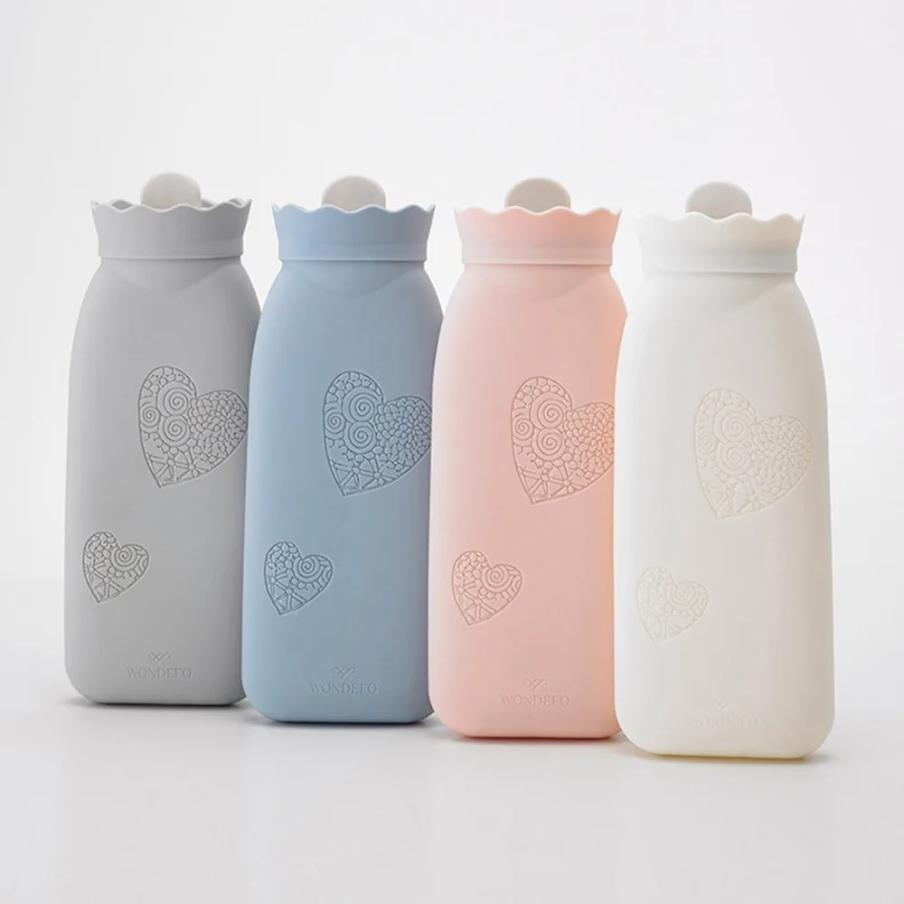 Hand Warmer Hot Water Bag Warm Bottle Microwave Silicon Kids Foot Neck Outdoor Heating Kettle