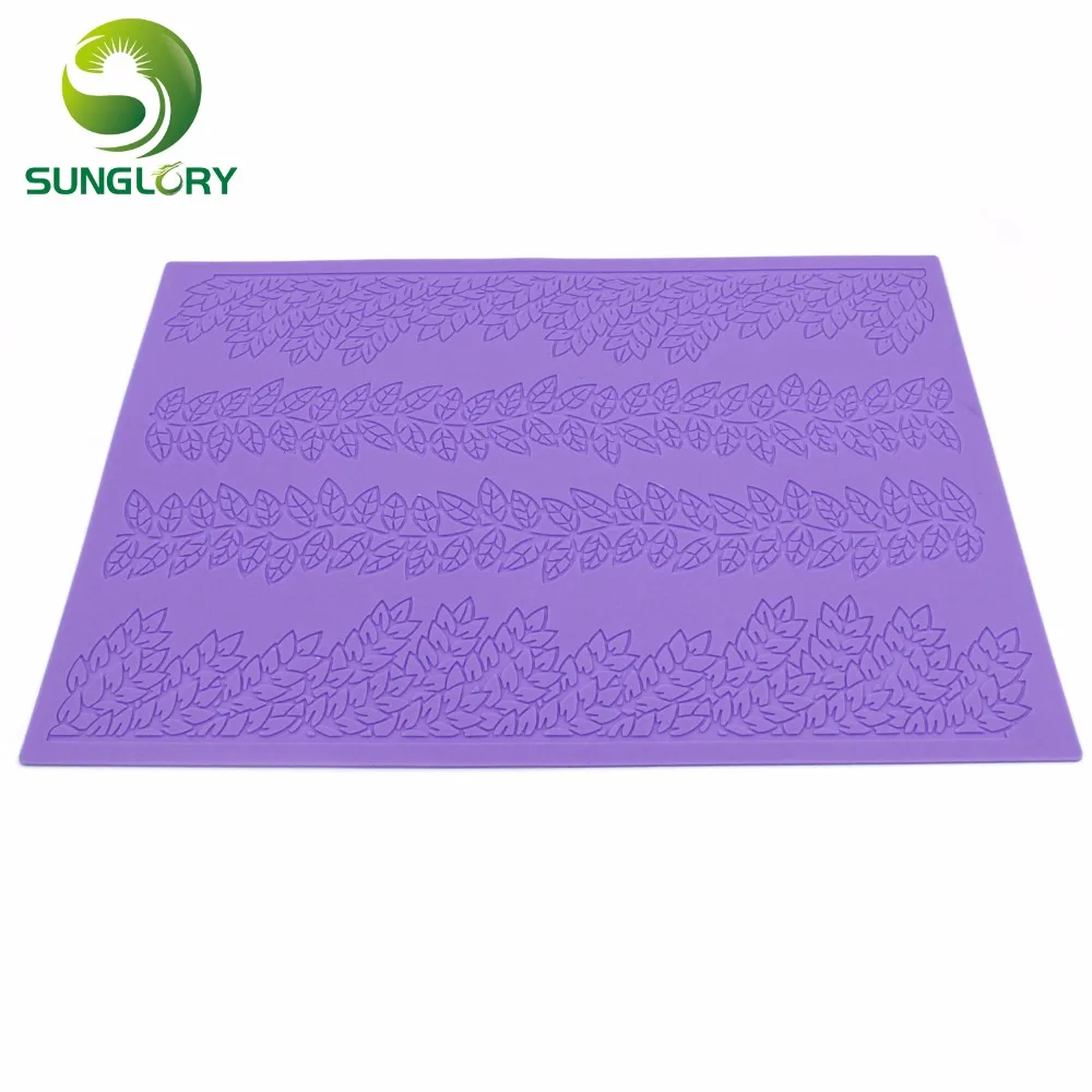 Силиконовый коврик для выпечки в виде листьев и сахара|lace mat|sugar lace matlace mold |