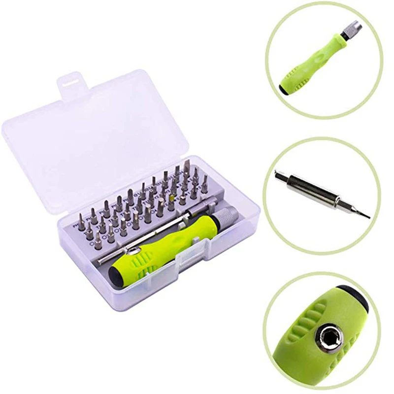 QUK 32 in 1 Screwdriver Set Precision Mini Magnetic Screwdriver Bits Repair Tools Kit for Phone Ipad Camera Maintenance Tool2