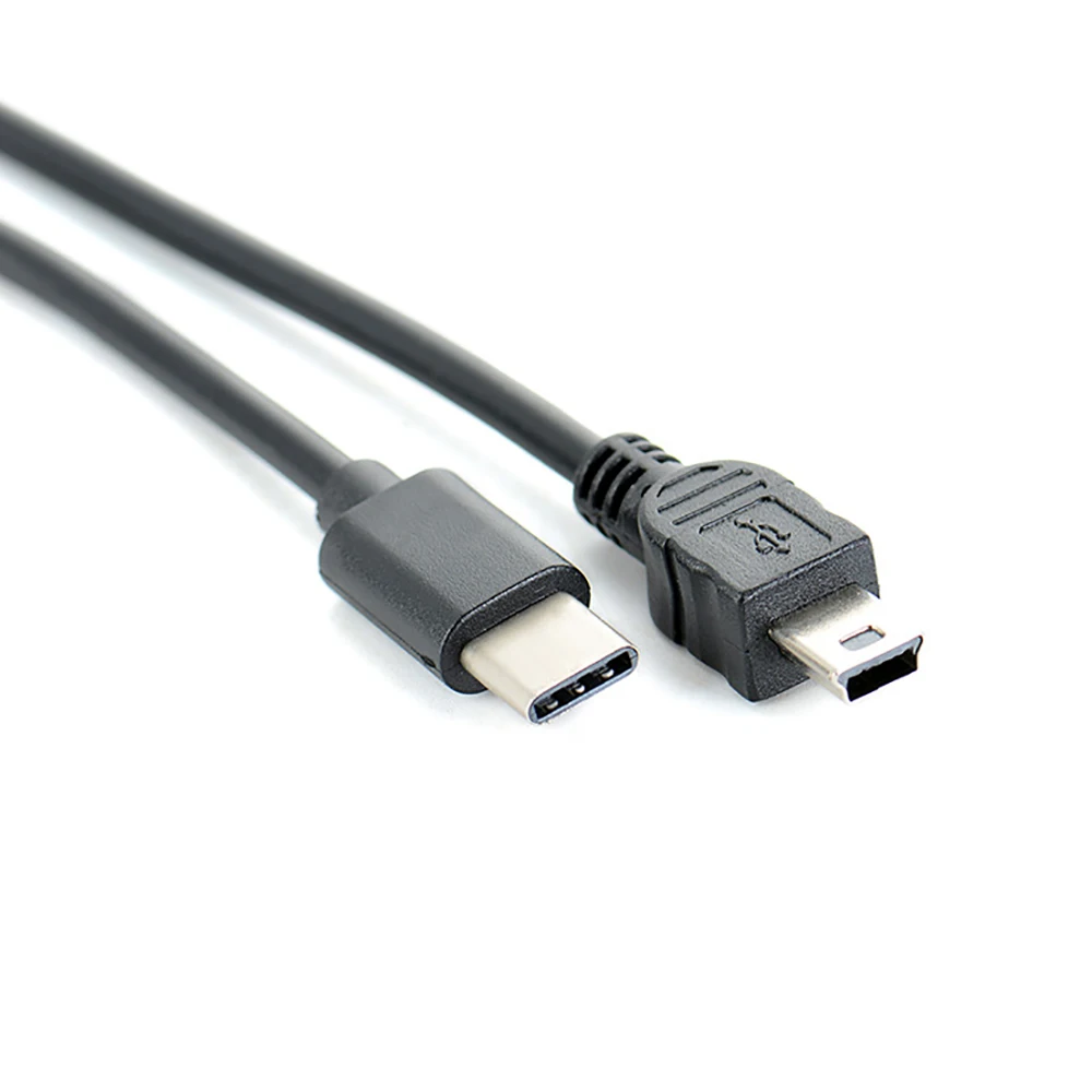 

30cm USB type-C to mini USB Cable Mini USB Type C Data cable digital line Adapter converter for Camera MP3 huawei notebook
