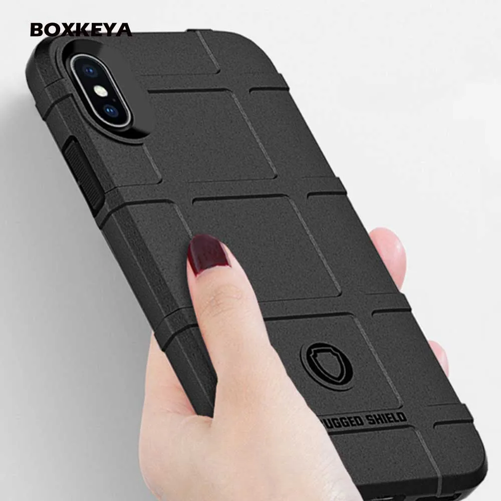 Luxury Rugged Silicone Armor Cases For Apple iPhone 11 Pro Max Case 6S 7 8 Plus X XR XS XS Max