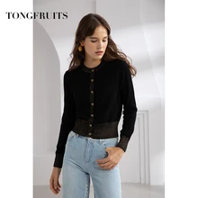 Sweater Autumn Winter women Geometric Animal Pattern Long Sleeve Knit Black Sweater Round Neck Single-breasted Cashmere Cardigan Sweater Autumn Winter women Geometric Animal Pattern Long Sleeve Knit Black Sweater Round Neck Single-breasted Cashmere Cardigan