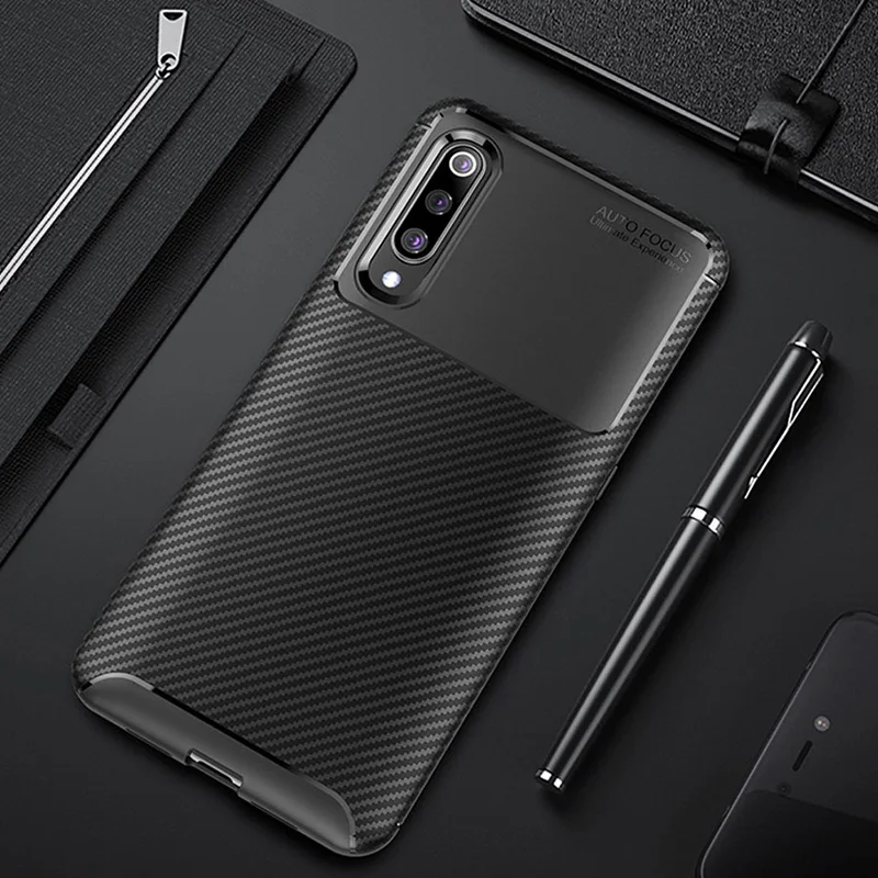 

For Xiaomi Redmi K20 Pro K20 Soft TPU Case Shockproof Carbon Fiber Rubber Luxury Drawing Phone Case For Redmi K20 Back Cover