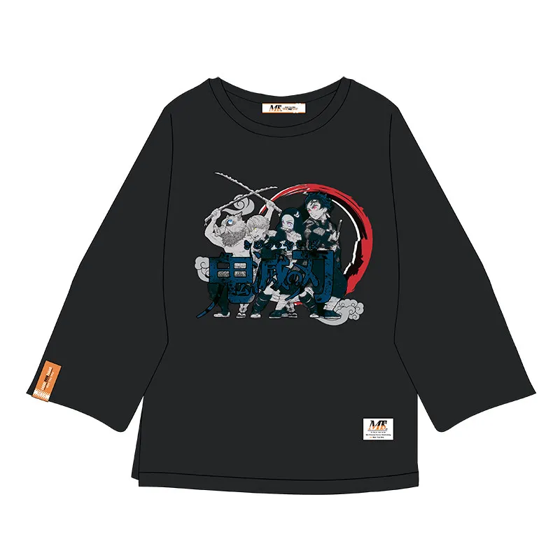 

Summer Japanese Anime Demon Slayer: Kimetsu no Yaiba Cosplay Black T-shirt Men Women Daily T Shirt Short Sleeve Tee Tops M-XXL