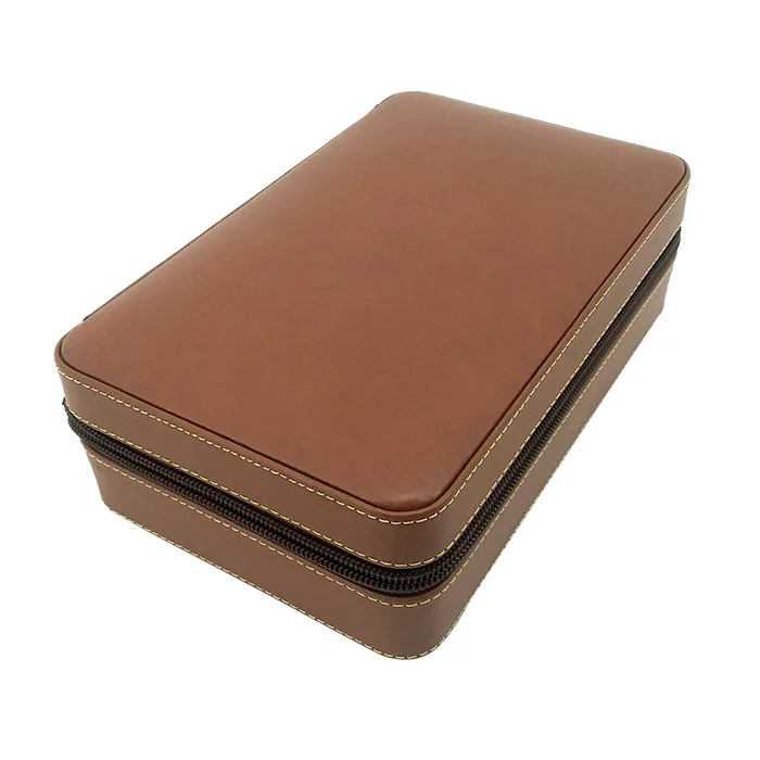 

Portable Cigar Box 4 pack briefcase wrapping Snow pine cigar Box Moisturizing Box