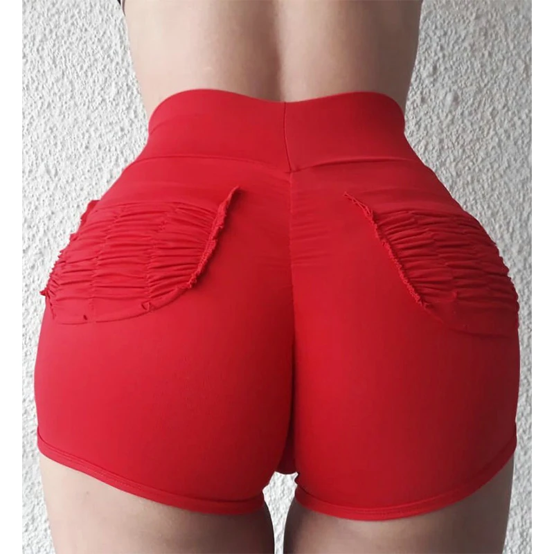 

New 2019 Summer 3 Colors Women Bottoms Fashion Casual Slim Elastic High Waist Shorts Workout Shorts F3
