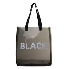 Sacs à Main transparents en PVC pour femmes, fourre-tout de Shopping, à bandoulière, de plage, de voyage