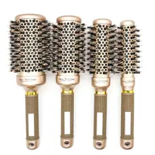 1Pc Round Hair Comb Hairdressing Curling Hair Brush Ceramic Iron Hair Comb Brush Curler Magic Comb Round Comb Hair Brushes 1Pc Round Hair Comb Hairdressing Curling Hair Brush Ceramic Iron Hair Comb Brush Curler Magic Comb Round Comb Hair Brushes