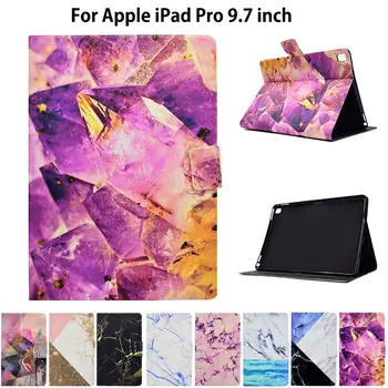 

Fashion Marble Pattern Case For Apple iPad Pro 9.7 inch Case Smart Cover Funda Tablet PU Leather Flip Stand Shell Sleep&Wake