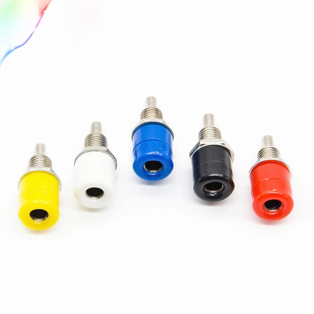 

10 Pcs 4mm Female Banana Plug Socket Connector Binding Post Amplifier Terminal