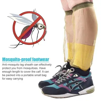 

Outdoor Elastic Anti Mosquito Mesh Bite Resistant Non Slip 1 pair Activities Foot Cover Protective Calf Portable Hiking Fishing