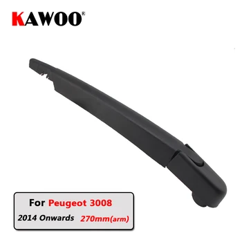 

KAWOO Car Rear Wiper Blade Blades Back Window Wipers Arm For Peugeot 3008 Hatchback (2014 Onwards) 270mm Auto Windscreen Blade