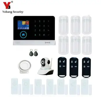 

Yobang Security Wireless Android IOS APP Control 3G WIFI Home Alarmes Security Camera Door Magnetic Alarm 433Mhz Sensors Kits