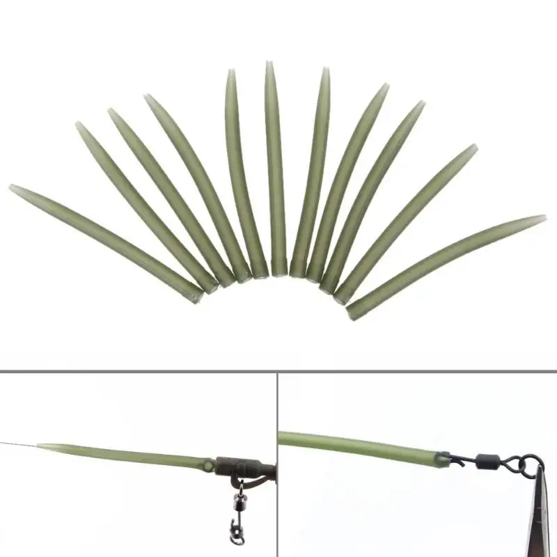 Fishing Hook Sleeve Rubber Tip Tube Positioner Terminal Anti Tangle Sleeve Swivels Connect Carp Accessories fishing hook fishing swivels fishing tackle