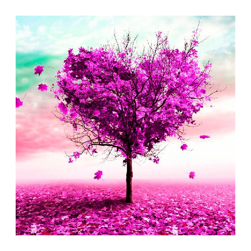 2016 3D Diamond Painting Heart Tree Landscape Cross Stitch Diy Diamond Embroidery Home Decoration Needlework Home Decor 