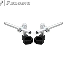 Aluminum 22mm Adjustable Clip On Handlebar Universal Handle Bars for 50mm Fork Motorcycle fx cnc 7 8 37mm motorcycle handlebars regular and raise clip on fork handle bars clip on for suzuki gs500 all motorbike
