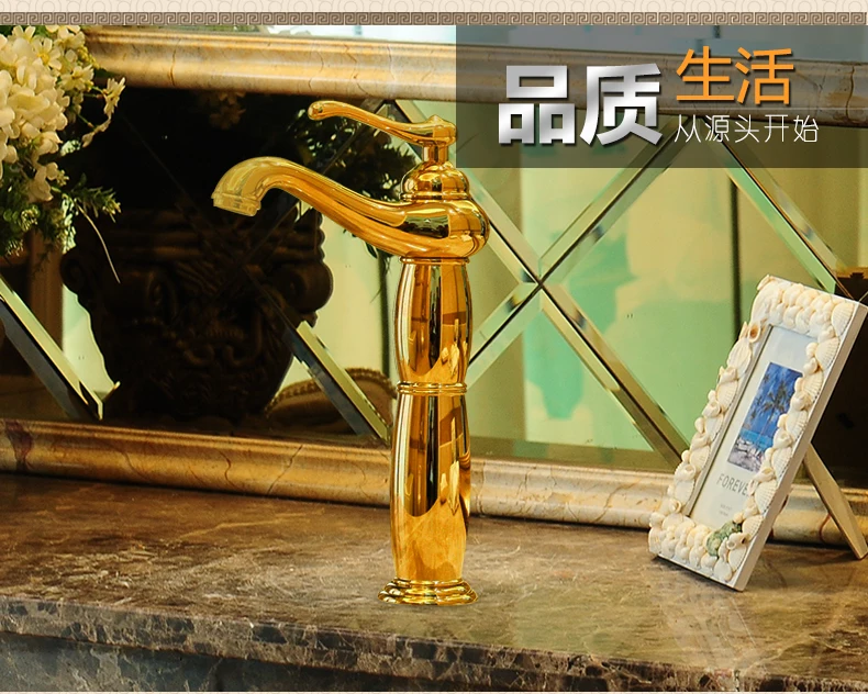 Над столешницей умывальник керамический умывальник для ванной комнаты художественный Умывальник овальный синий золотой сверкающий LO620331