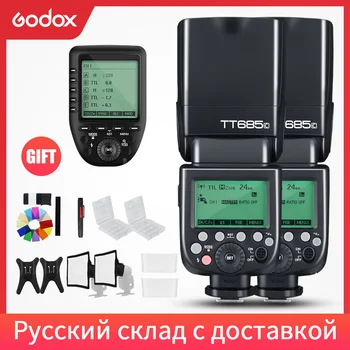 

Godox 2x TT685C TT685N TT685S TT685F TT685O TTL HSS Speedlight Flash with Xpro Transmitter for Canon Nikon Sony Fuji Olympus