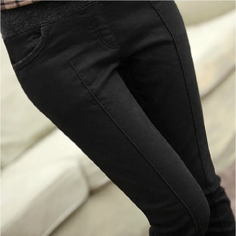 2016 winter new leggings Women pants Warm trousers High waist big yards plus thick velvet elastic Lady pants outer wear Z1814
