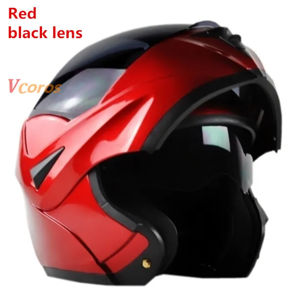 VCOROS 802, флип-ап, мотоциклетный шлем, мужские, мото, ciclista casco, мото модульный шлем, женский, емкость, двойной объектив, Мото шлем, s m l xl - Цвет: 11