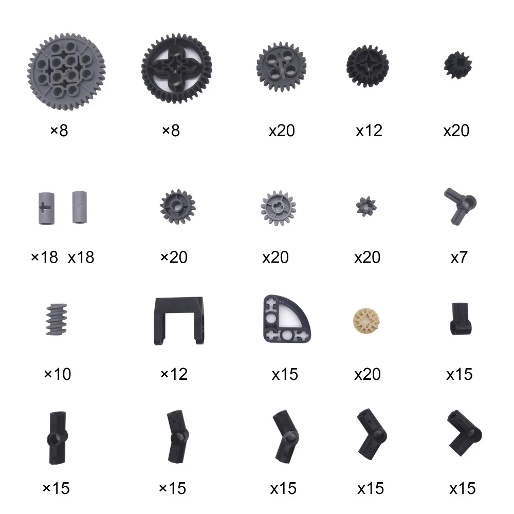 

MOC new 318pcs building blocks technic parts accessories gears diy kit toy bricks toys child designer for children boy creator