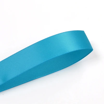 Elegant Blue Double Face Satin Ribbon - 100 Yards for Party & Wedding Decorations, Crafts, and Handmade Roses
