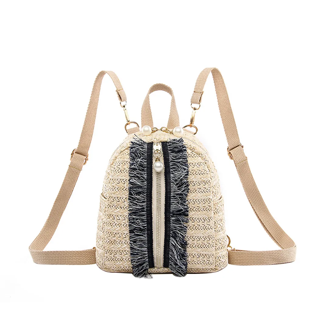 

Women Color Matching Wild Fashion Leisure Travel Bag Student Bag Backpack Casual Anti Theft Backpack for Teenage Girls